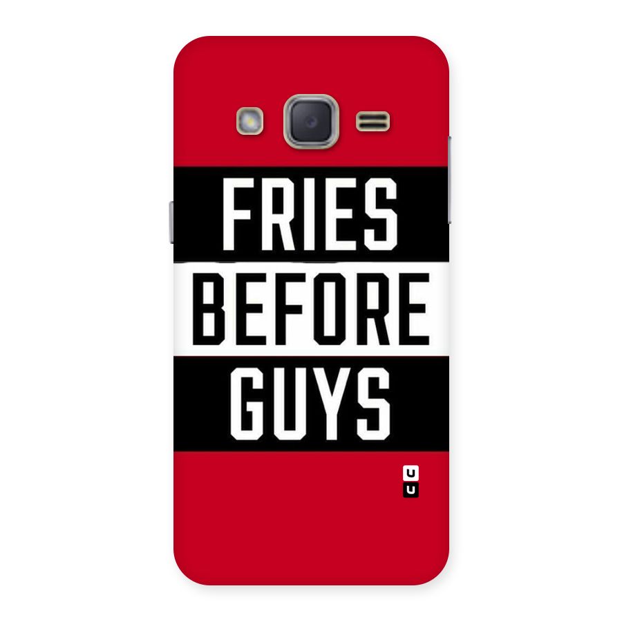 Fries Love Stripes Back Case for Galaxy J2