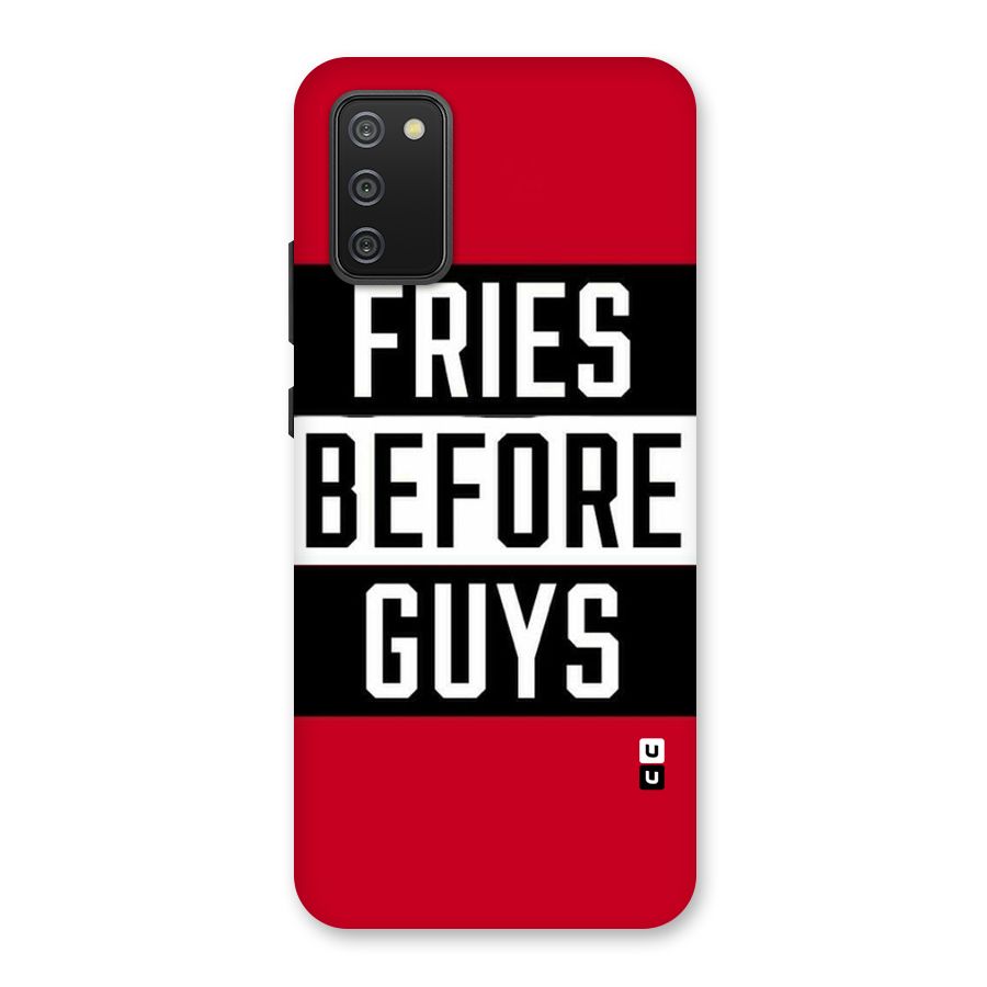 Fries Love Stripes Back Case for Galaxy M02s