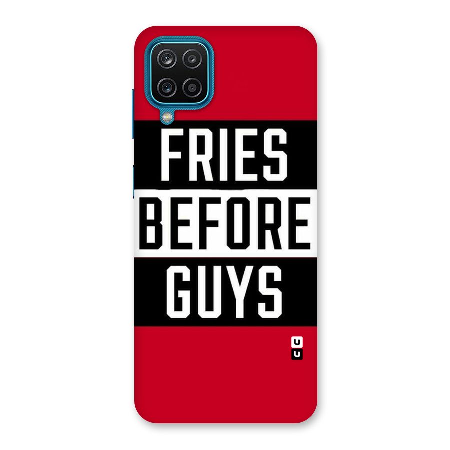 Fries Love Stripes Back Case for Galaxy M12