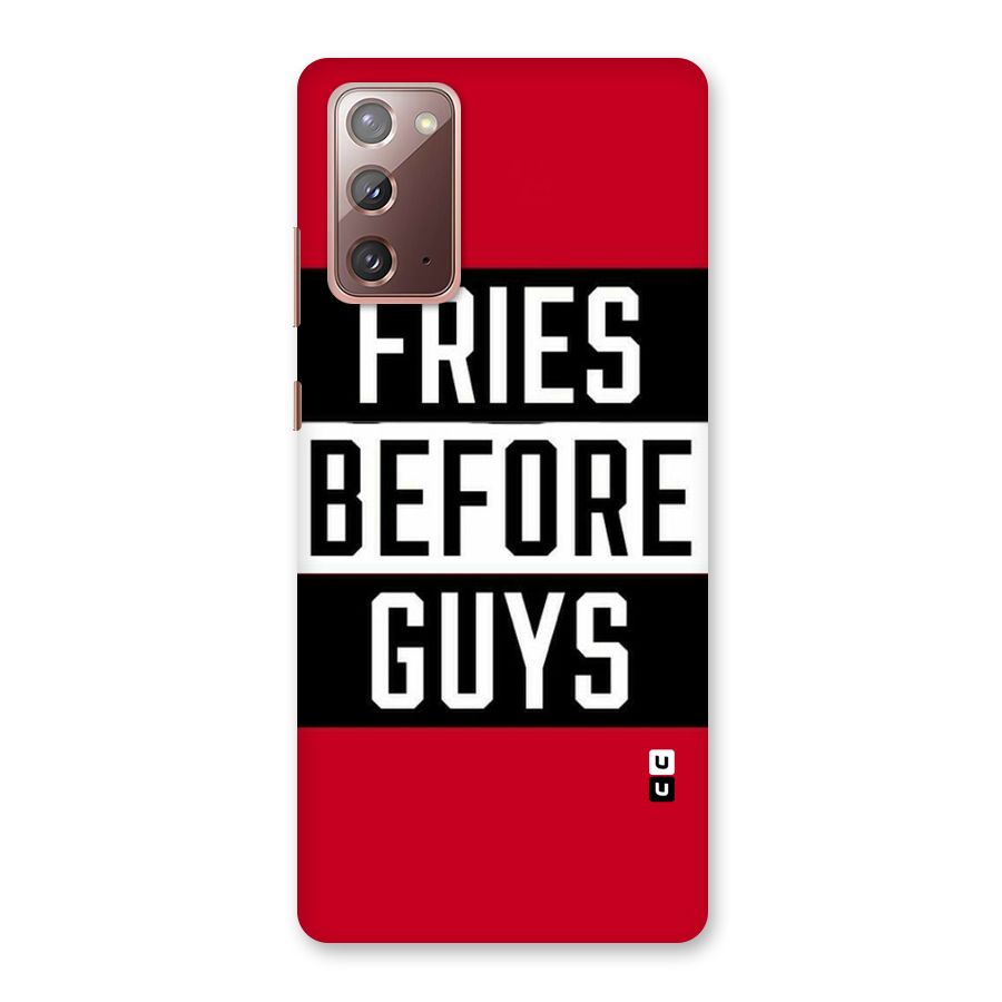 Fries Love Stripes Back Case for Galaxy Note 20
