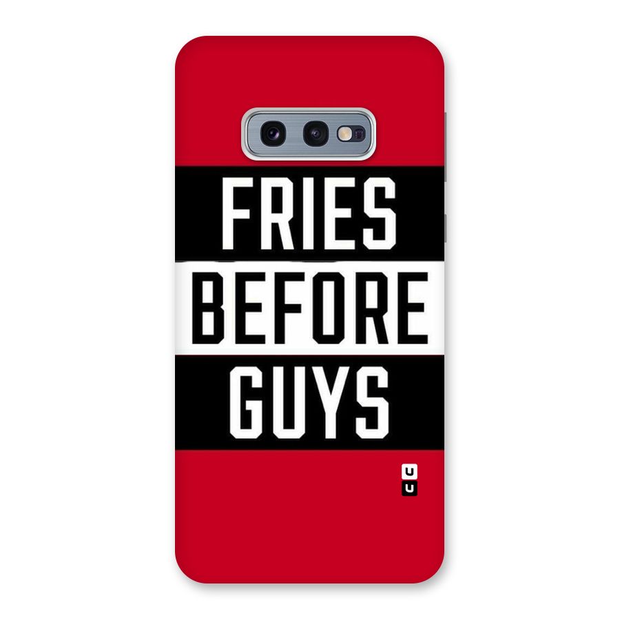 Fries Love Stripes Back Case for Galaxy S10e