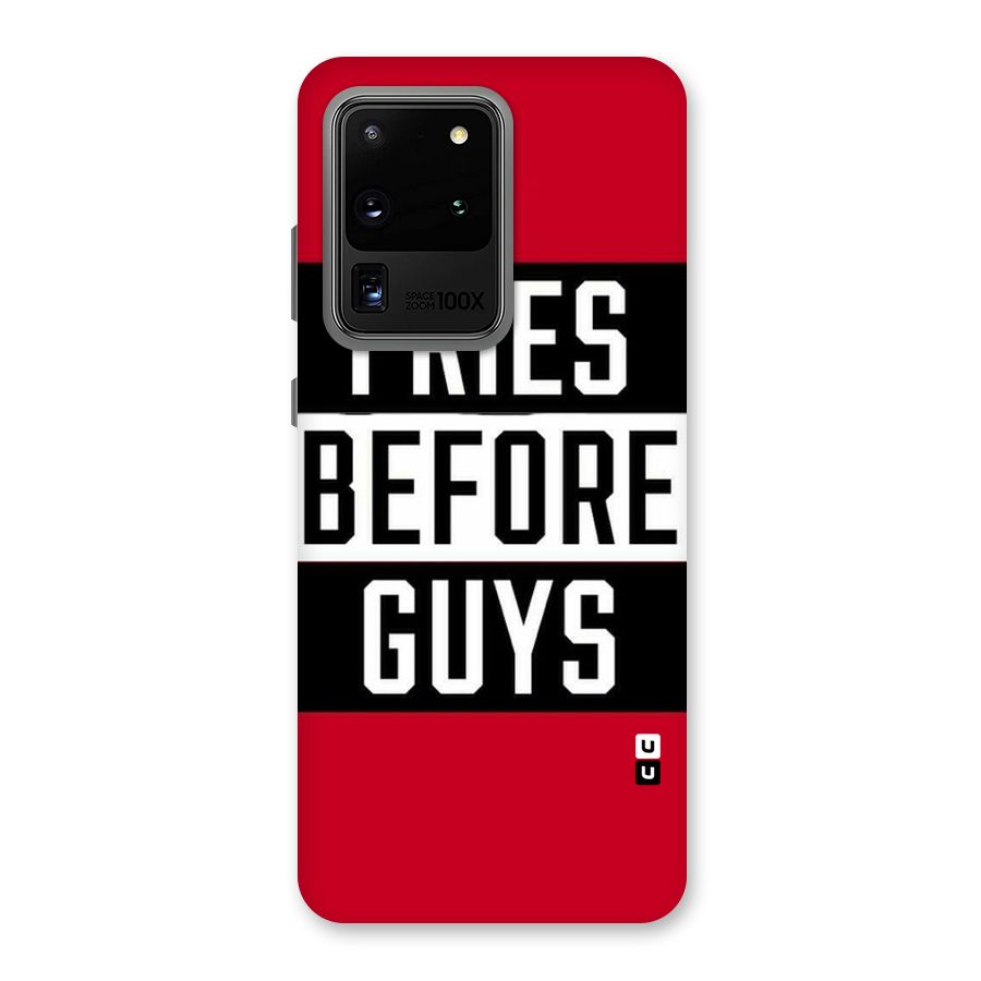 Fries Love Stripes Back Case for Galaxy S20 Ultra