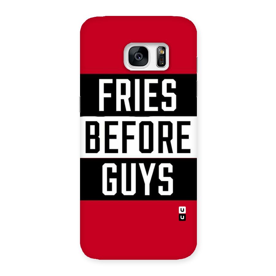 Fries Love Stripes Back Case for Galaxy S7 Edge