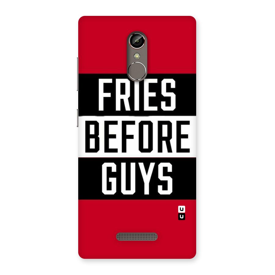 Fries Love Stripes Back Case for Gionee S6s