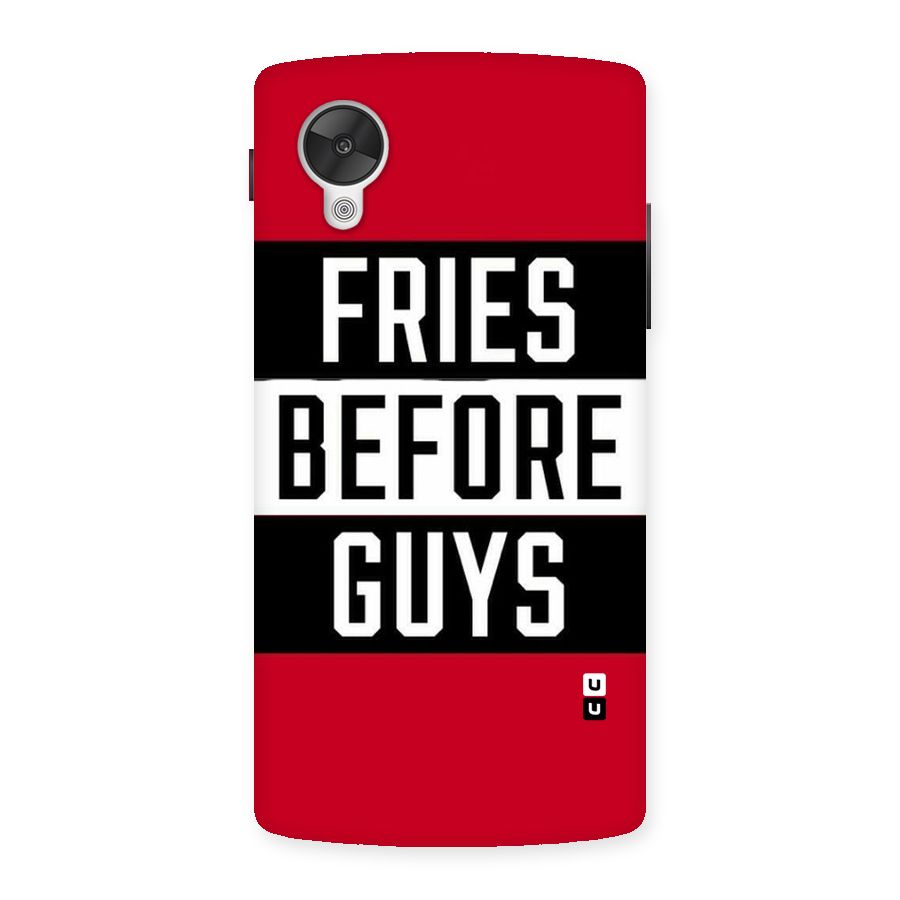 Fries Love Stripes Back Case for Google Nexsus 5