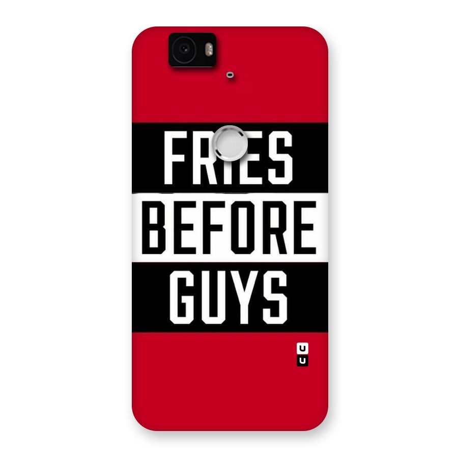 Fries Love Stripes Back Case for Google Nexus-6P