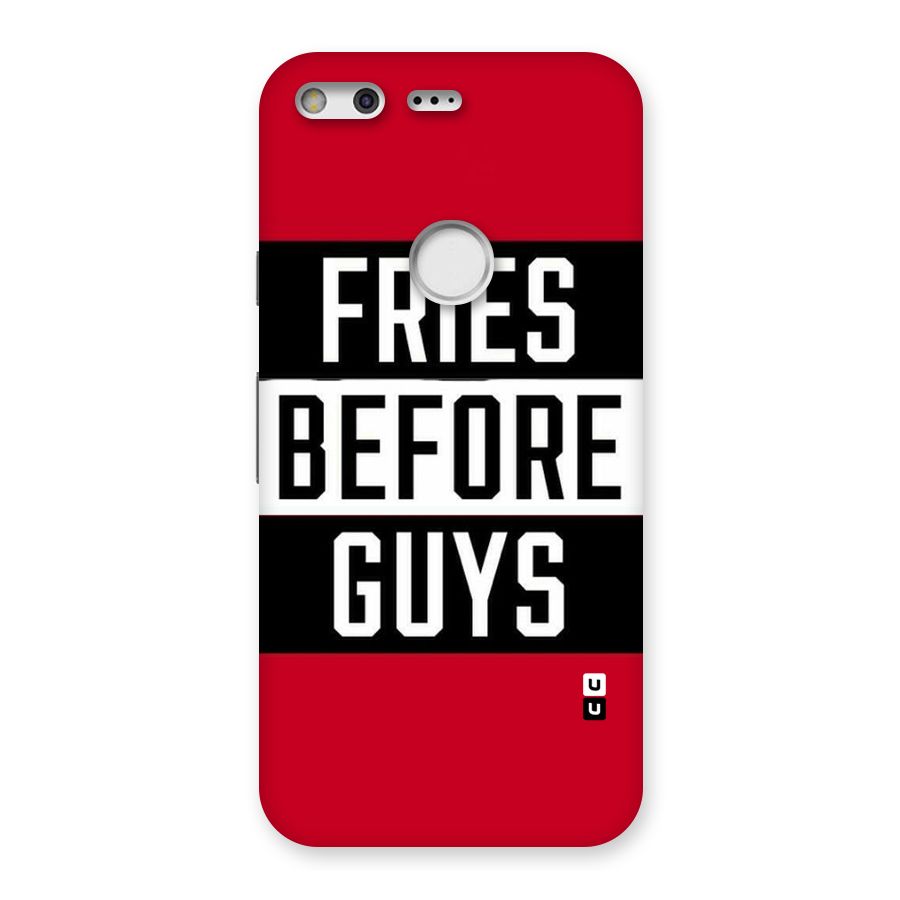 Fries Love Stripes Back Case for Google Pixel
