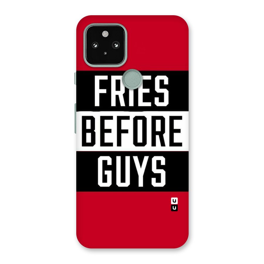 Fries Love Stripes Back Case for Google Pixel 5