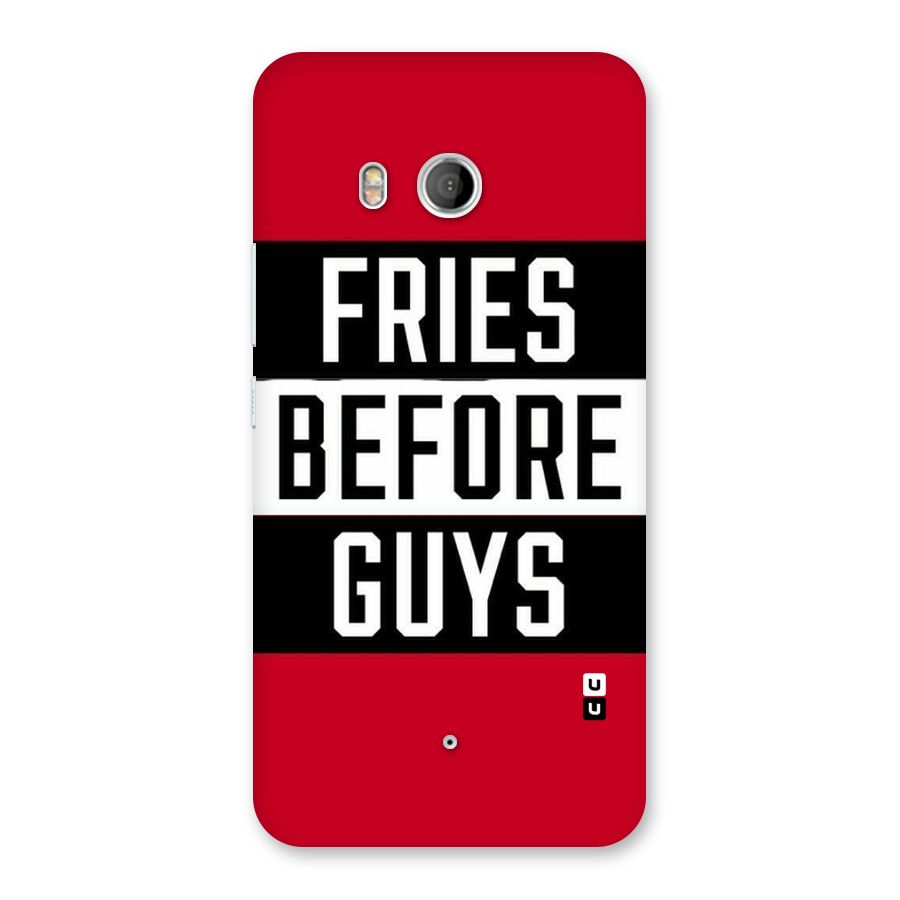 Fries Love Stripes Back Case for HTC U11