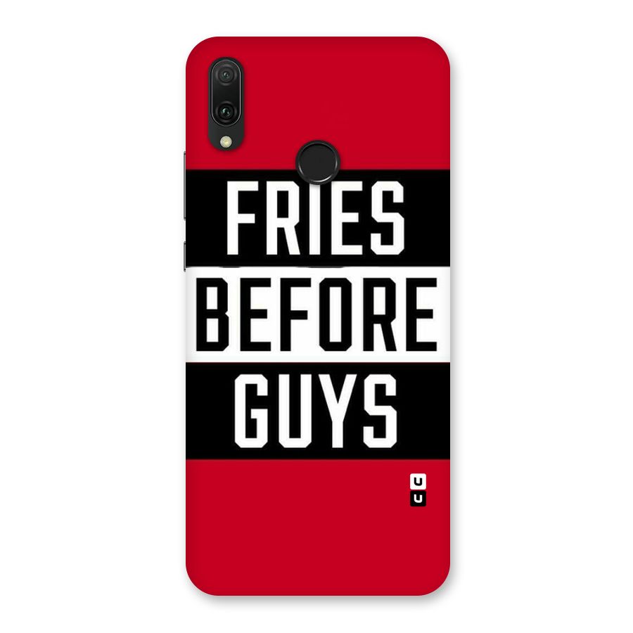 Fries Love Stripes Back Case for Huawei Y9 (2019)