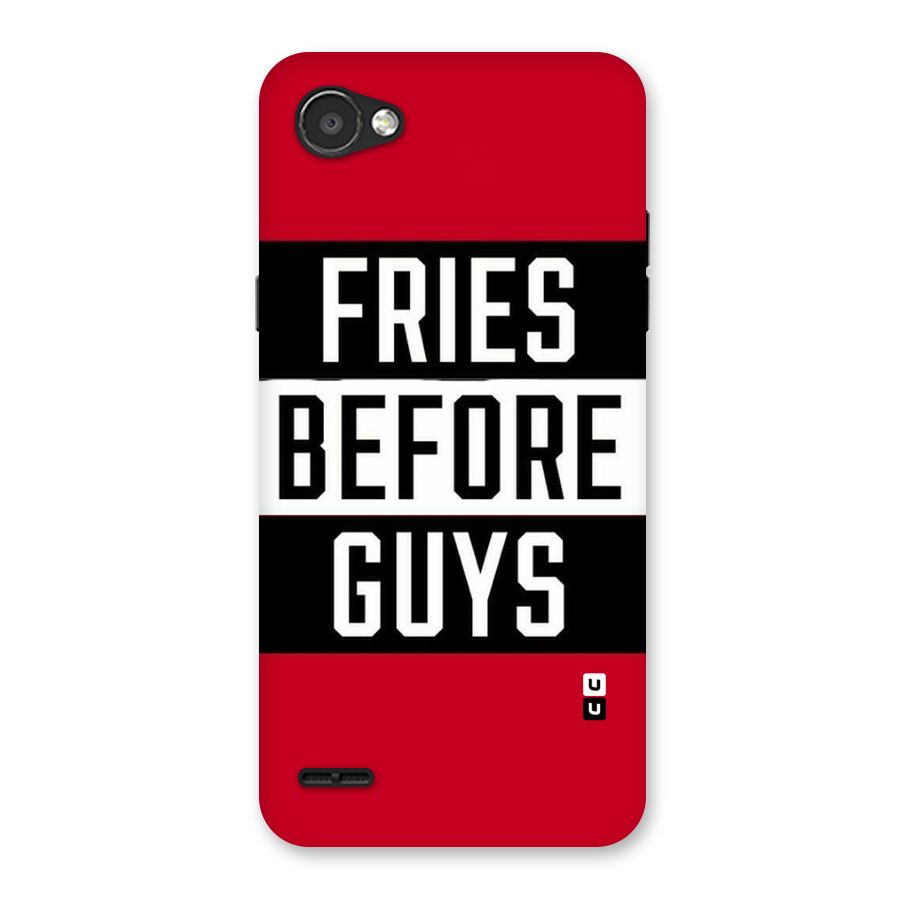 Fries Love Stripes Back Case for LG Q6