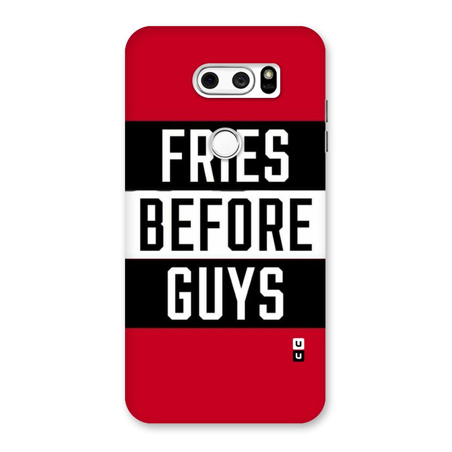 Fries Love Stripes Back Case for LG V30