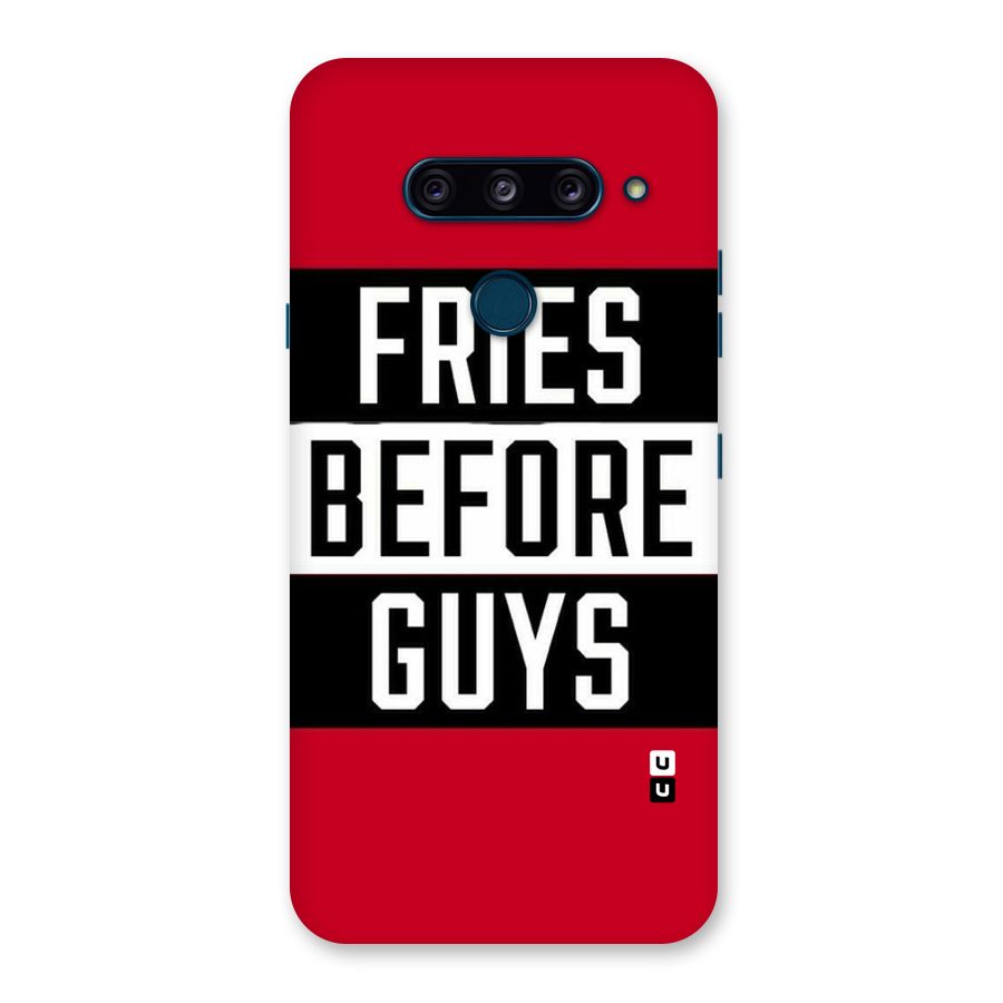 Fries Love Stripes Back Case for LG  V40 ThinQ