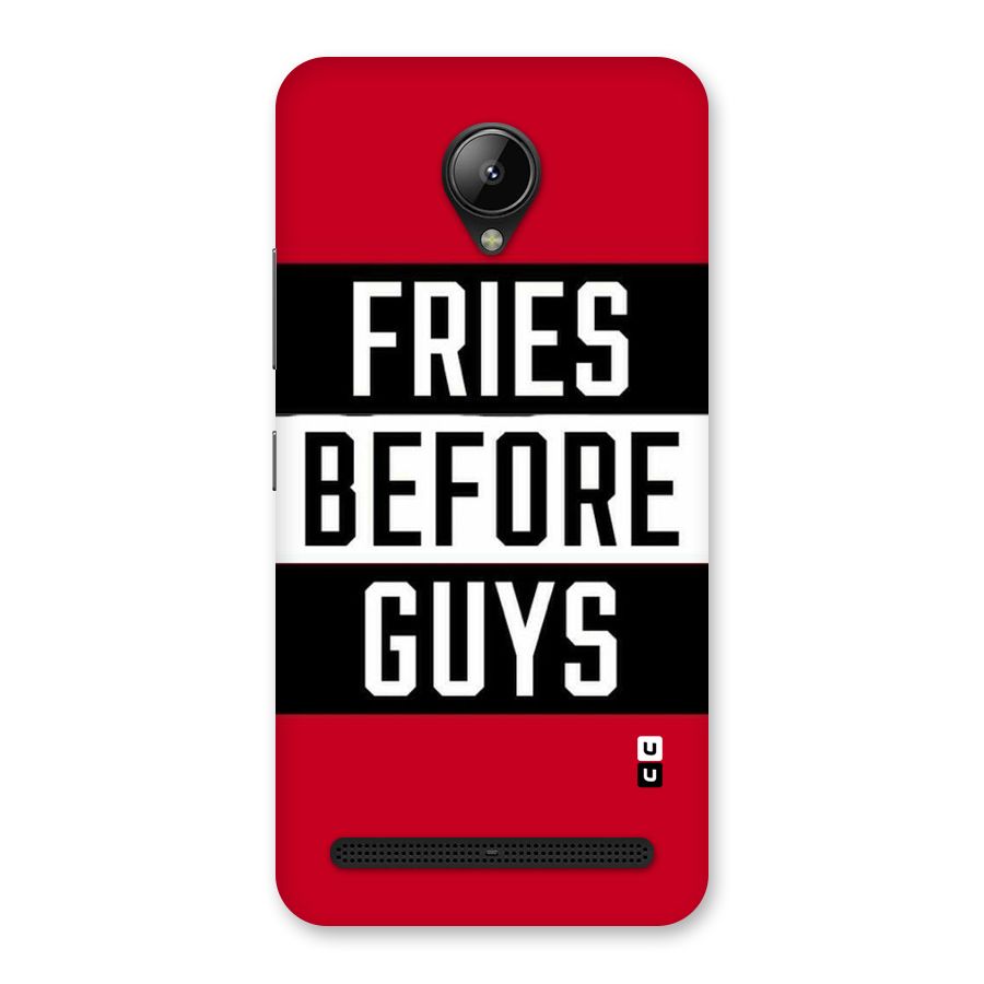Fries Love Stripes Back Case for Lenovo C2