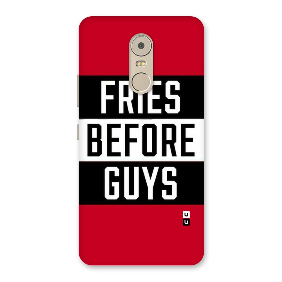 Fries Love Stripes Back Case for Lenovo K6 Note
