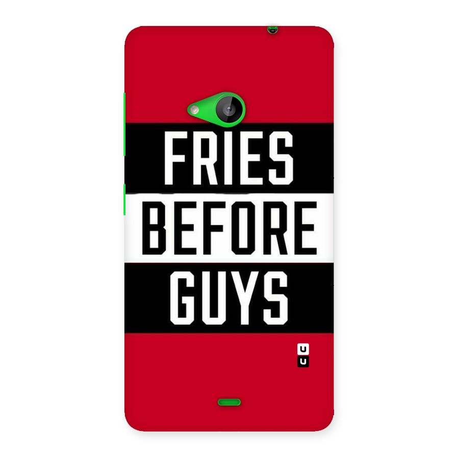 Fries Love Stripes Back Case for Lumia 535