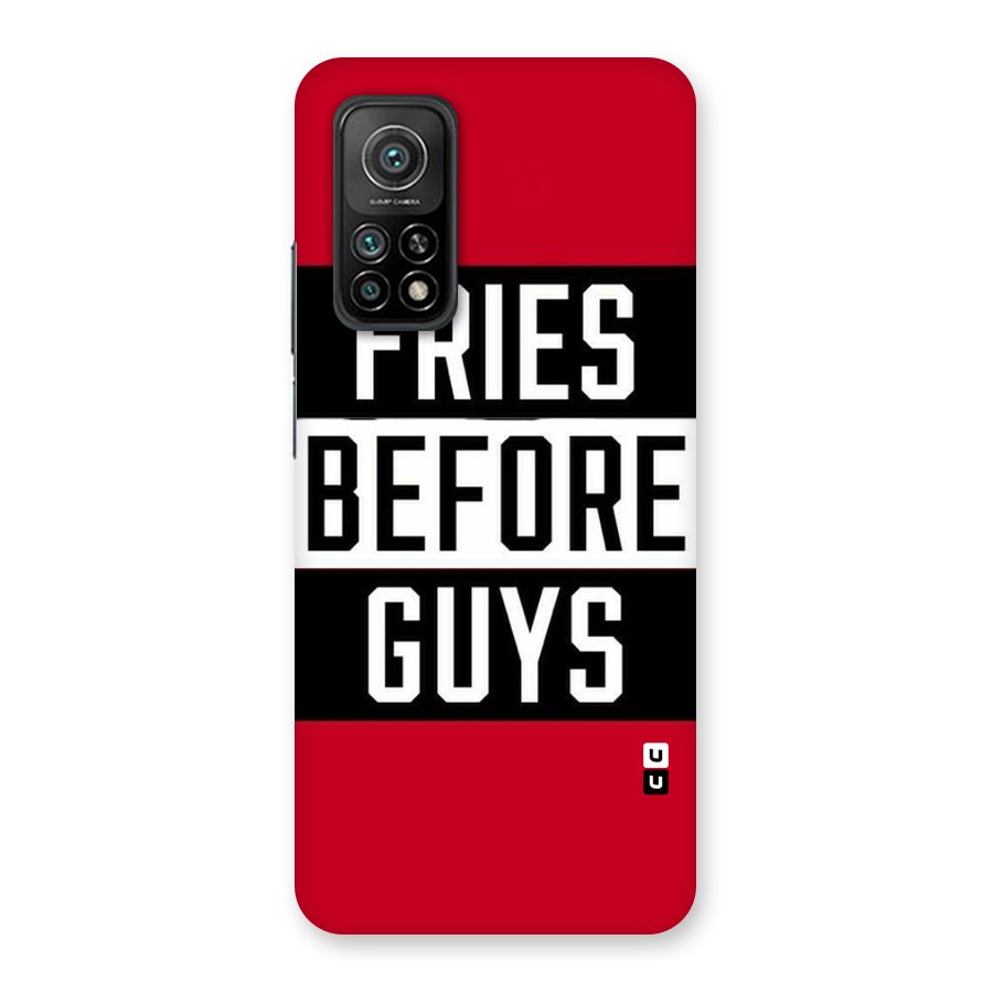 Fries Love Stripes Back Case for Mi 10T 5G