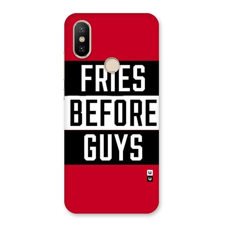 Fries Love Stripes Back Case for Mi A2