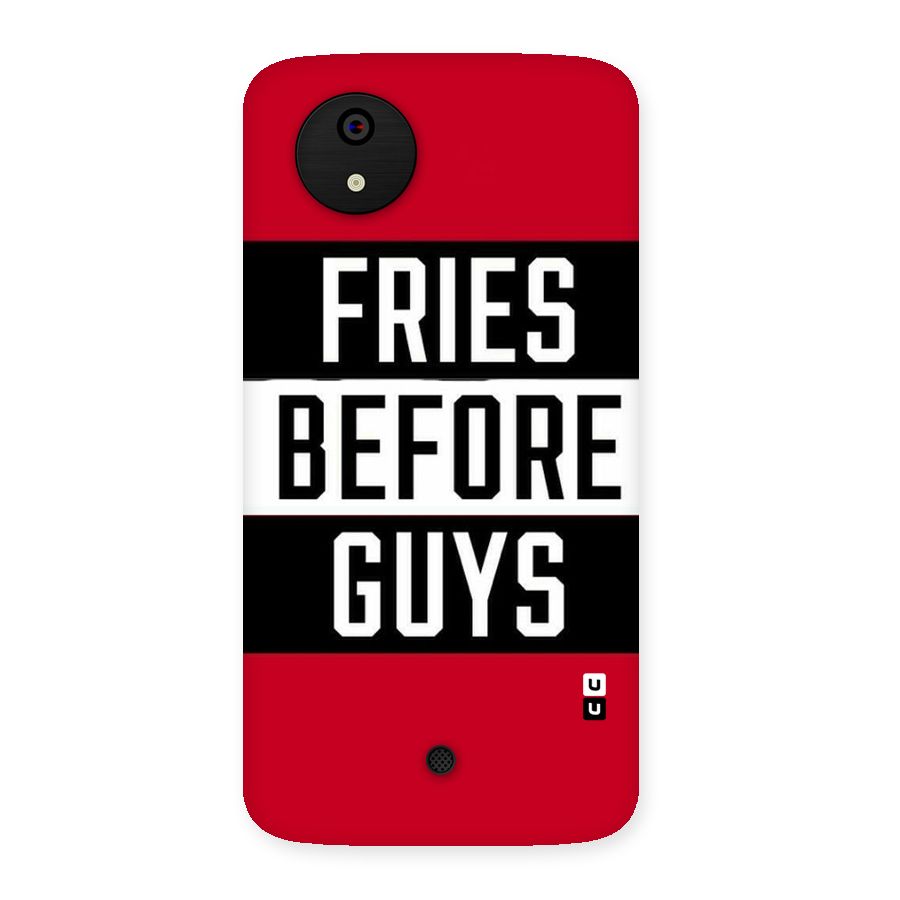 Fries Love Stripes Back Case for Micromax Canvas A1