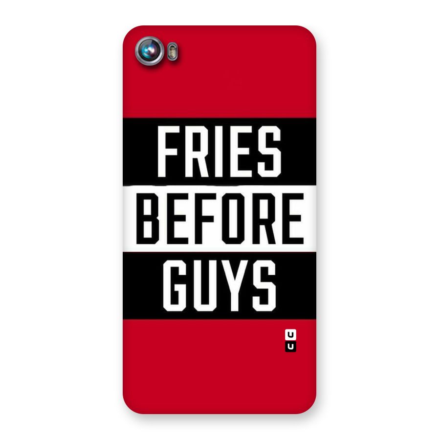 Fries Love Stripes Back Case for Micromax Canvas Fire 4 A107