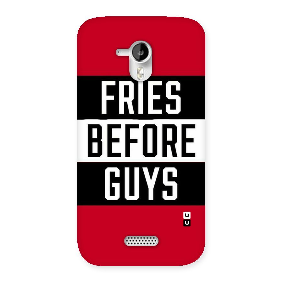 Fries Love Stripes Back Case for Micromax Canvas HD A116