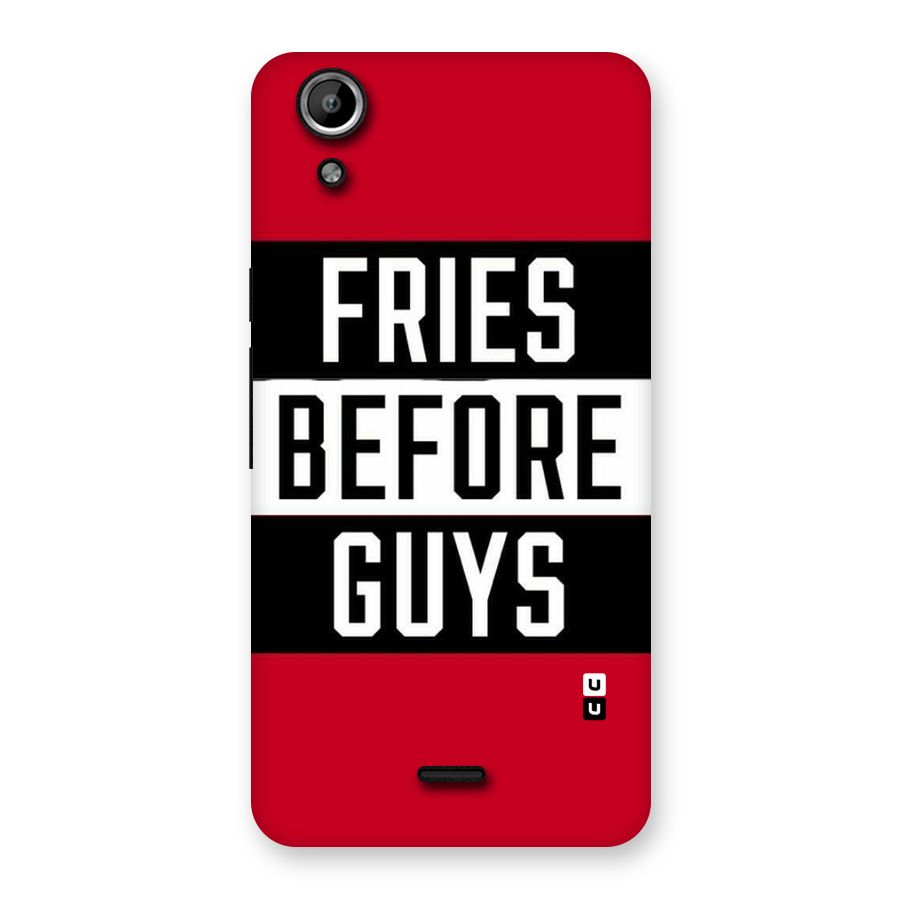 Fries Love Stripes Back Case for Micromax Canvas Selfie Lens Q345