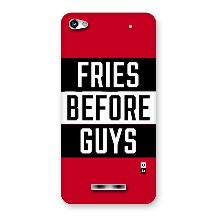 Fries Love Stripes Back Case for Micromax Hue 2