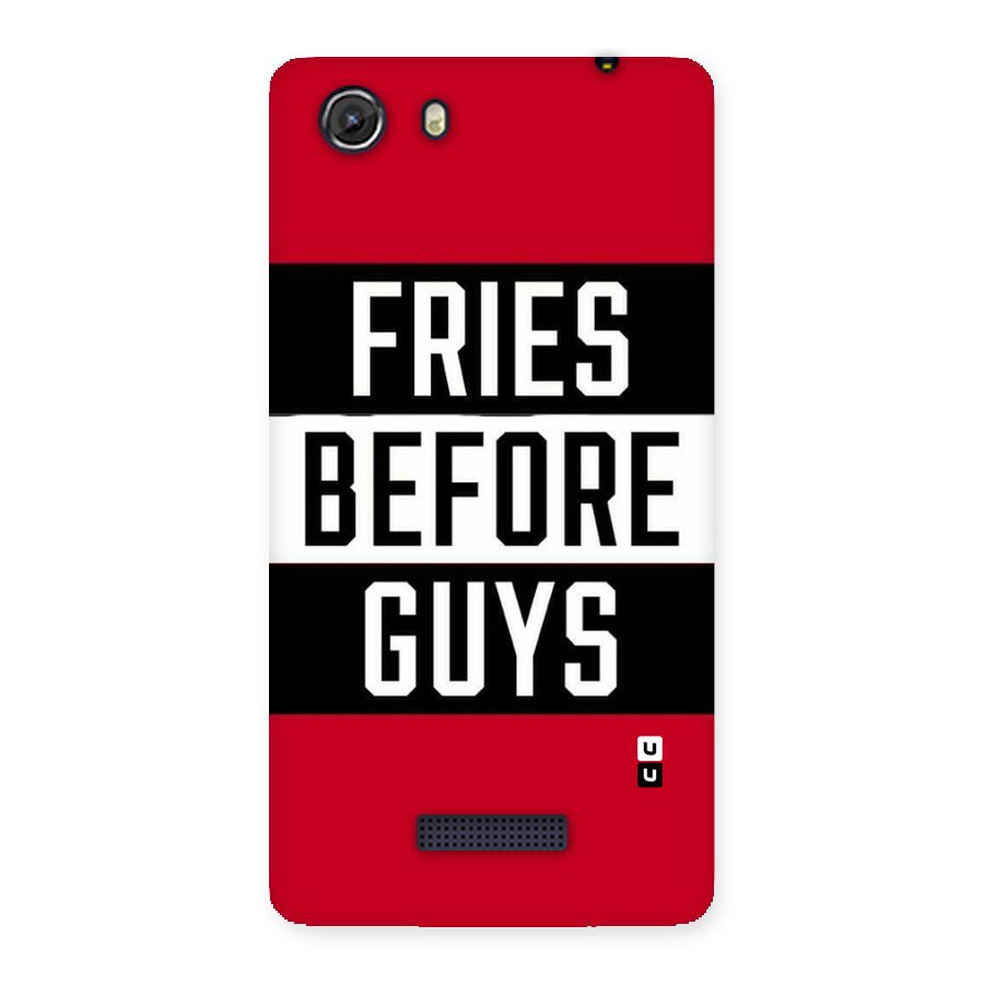 Fries Love Stripes Back Case for Micromax Unite 3