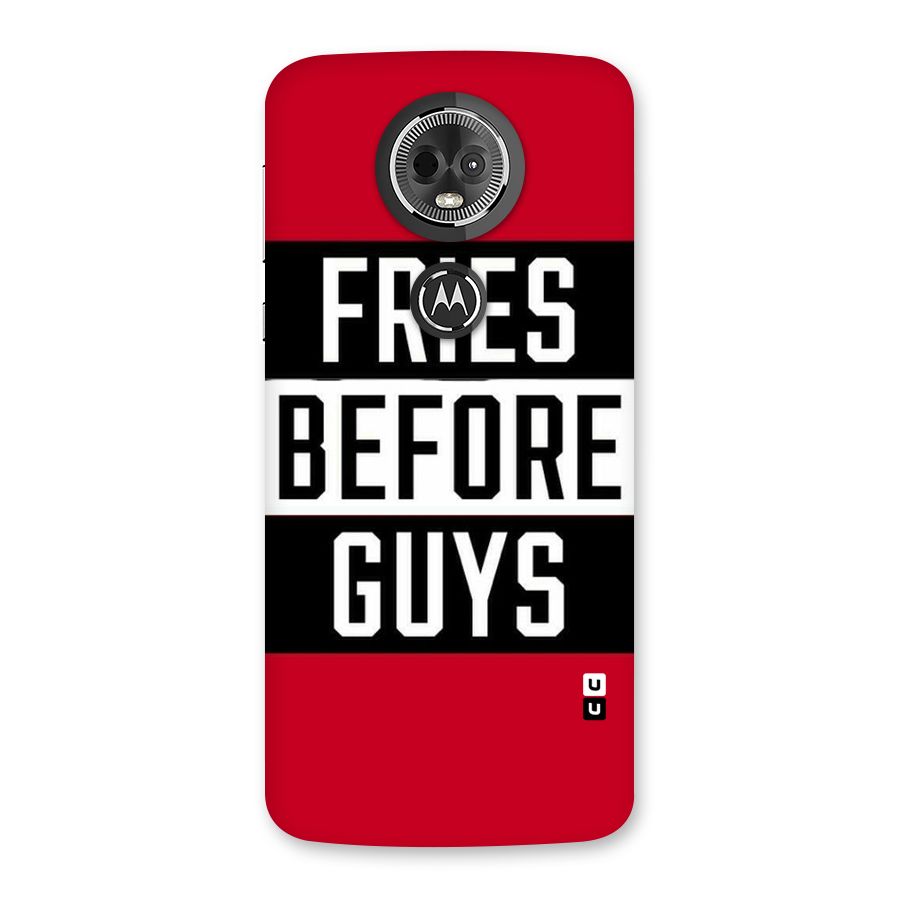 Fries Love Stripes Back Case for Moto E5 Plus