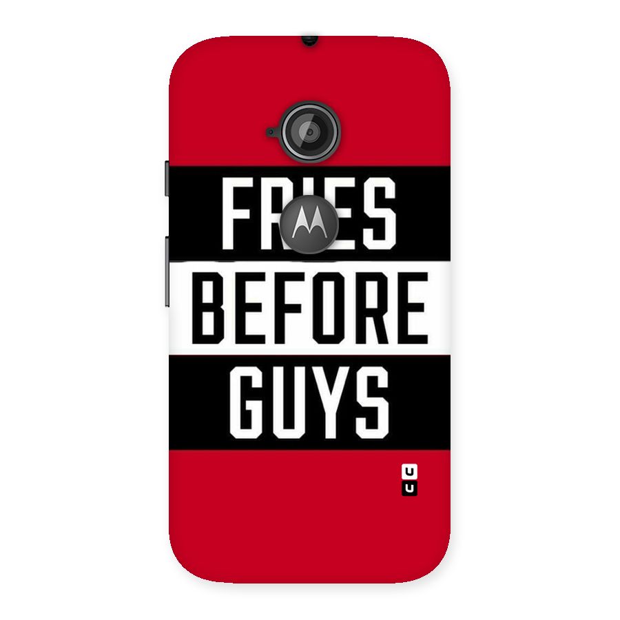 Fries Love Stripes Back Case for Moto E 2nd Gen