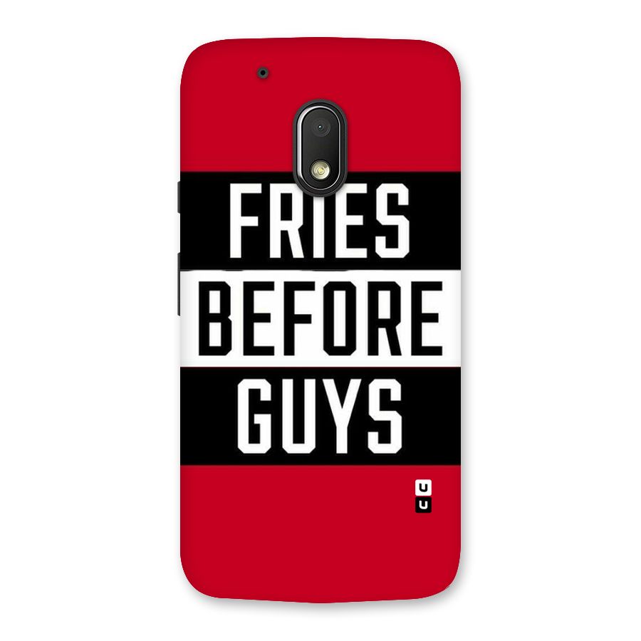 Fries Love Stripes Back Case for Moto G4 Play