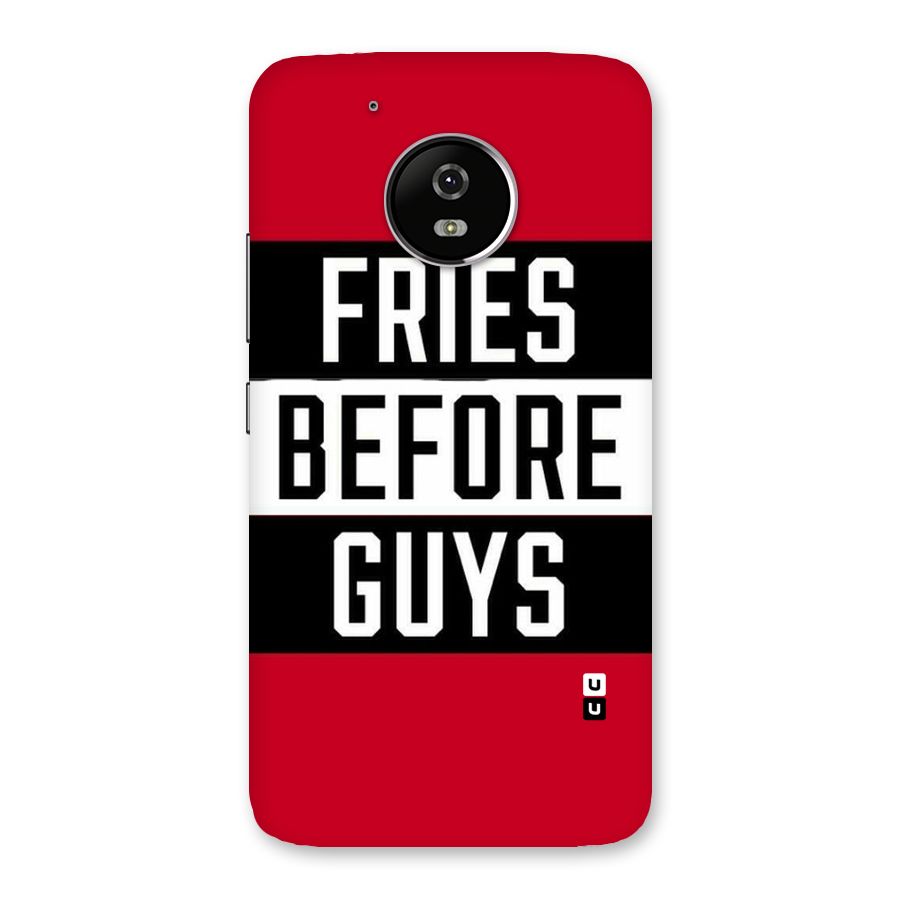 Fries Love Stripes Back Case for Moto G5