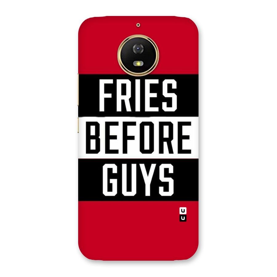 Fries Love Stripes Back Case for Moto G5s
