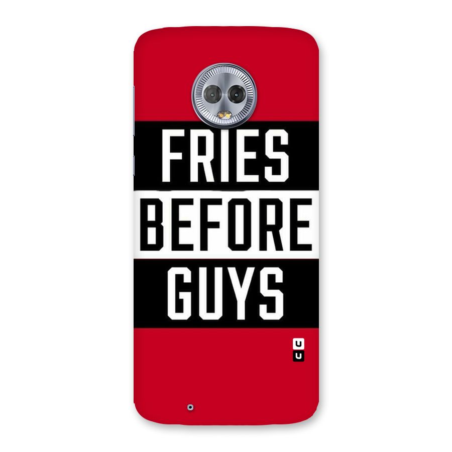 Fries Love Stripes Back Case for Moto G6