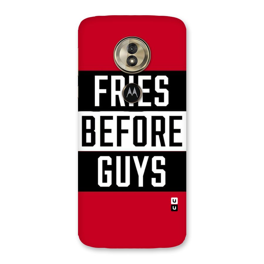 Fries Love Stripes Back Case for Moto G6 Play