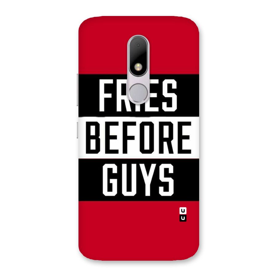 Fries Love Stripes Back Case for Moto M