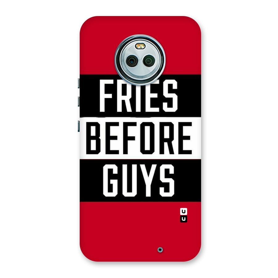 Fries Love Stripes Back Case for Moto X4