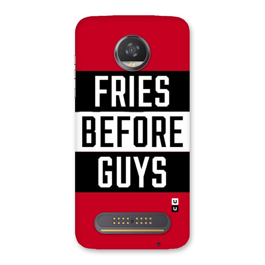 Fries Love Stripes Back Case for Moto Z2 Play