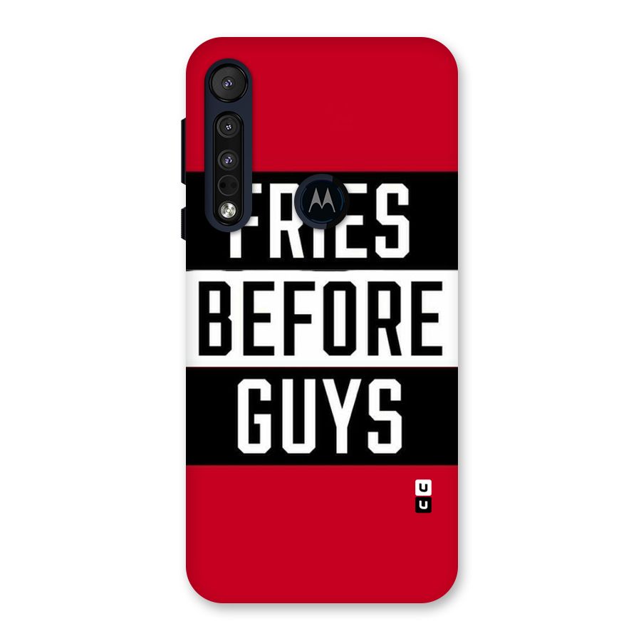 Fries Love Stripes Back Case for Motorola One Macro