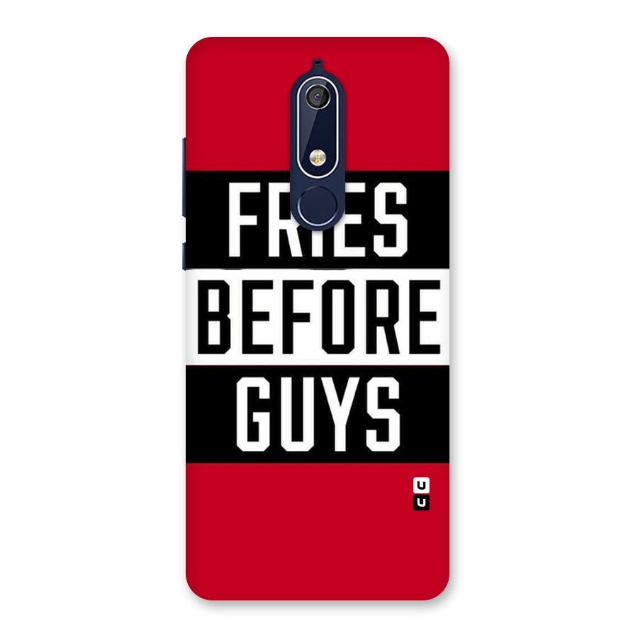 Fries Love Stripes Back Case for Nokia 5.1