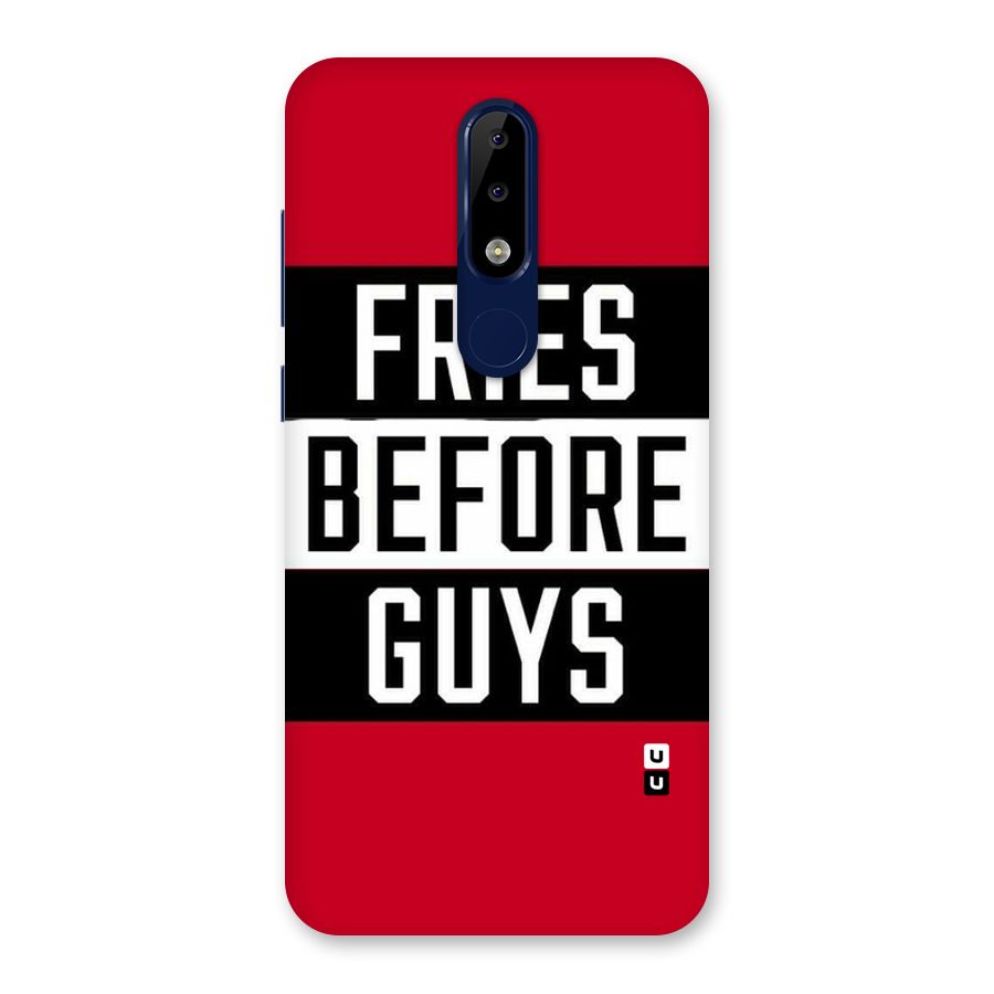 Fries Love Stripes Back Case for Nokia 5.1 Plus