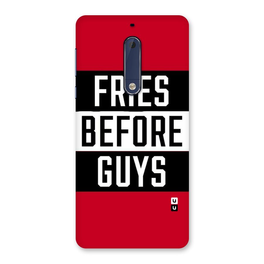 Fries Love Stripes Back Case for Nokia 5