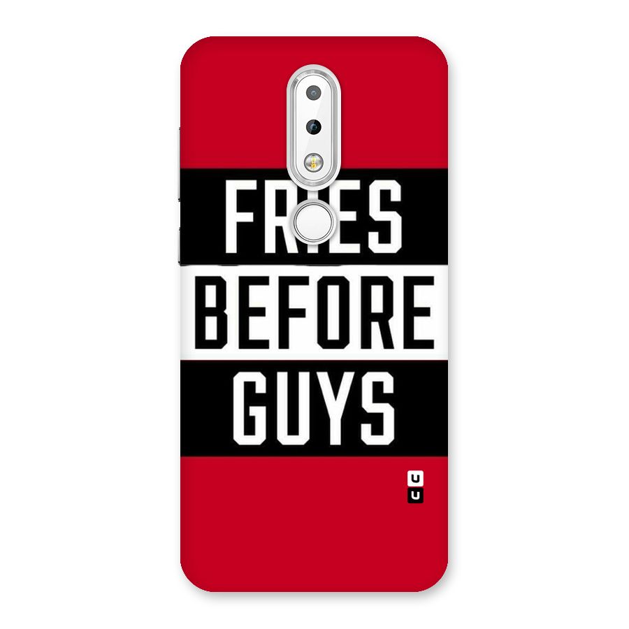 Fries Love Stripes Back Case for Nokia 6.1 Plus