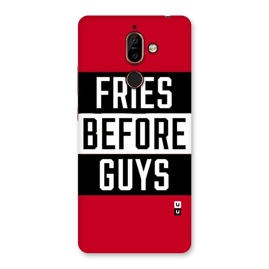 Fries Love Stripes Back Case for Nokia 7 Plus