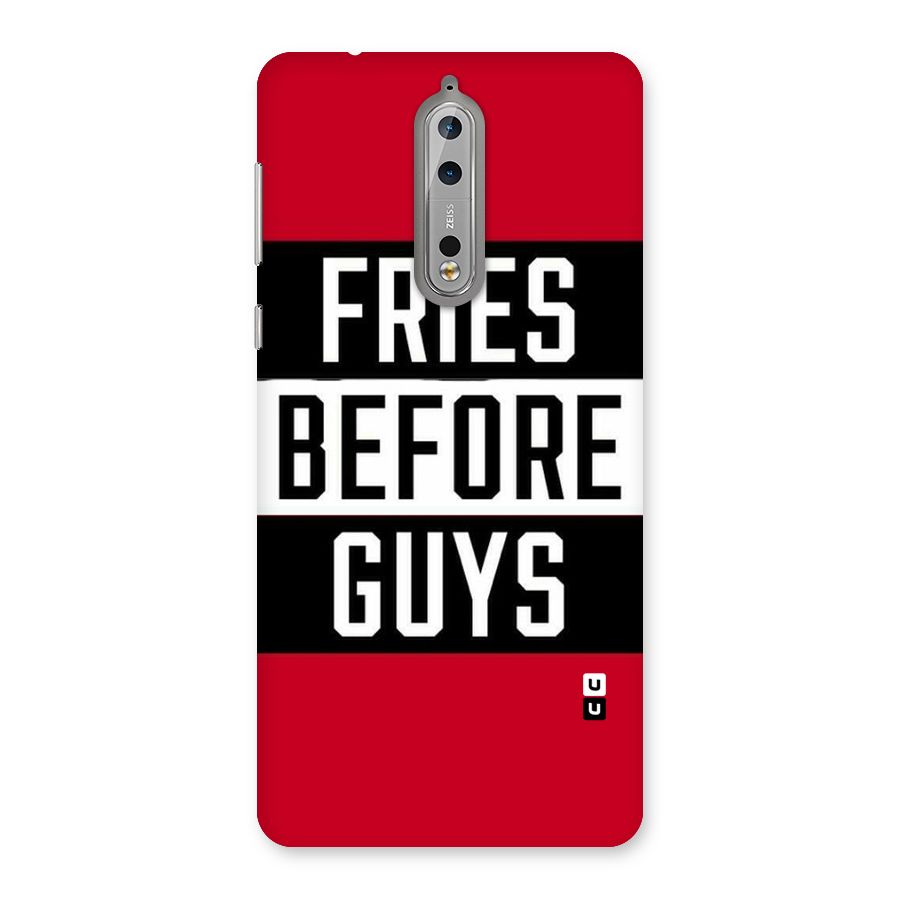 Fries Love Stripes Back Case for Nokia 8