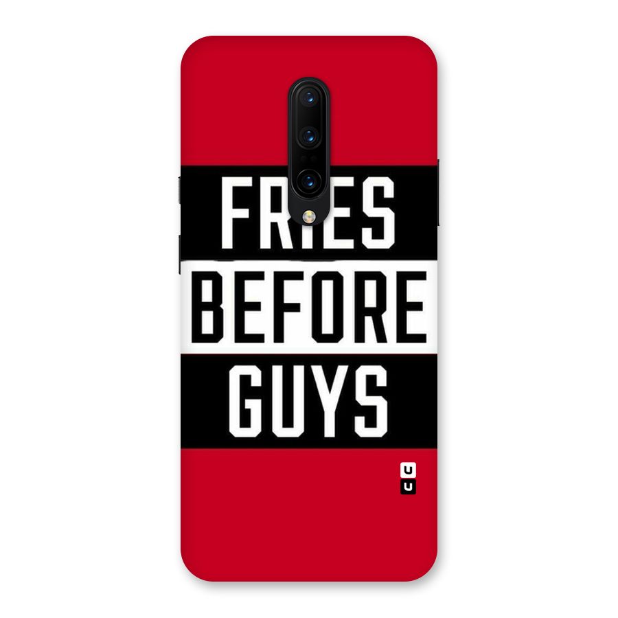 Fries Love Stripes Back Case for OnePlus 7 Pro