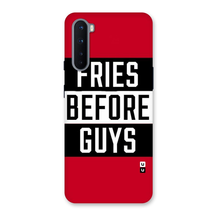 Fries Love Stripes Back Case for OnePlus Nord