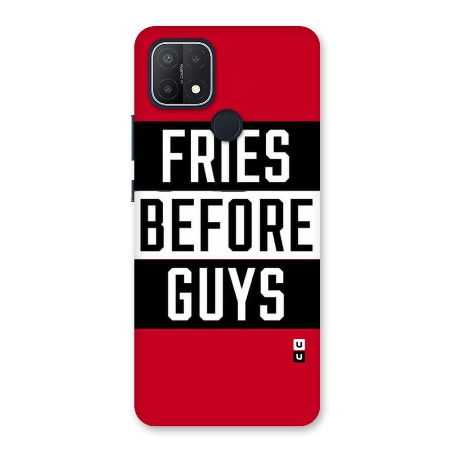 Fries Love Stripes Back Case for Oppo A15s