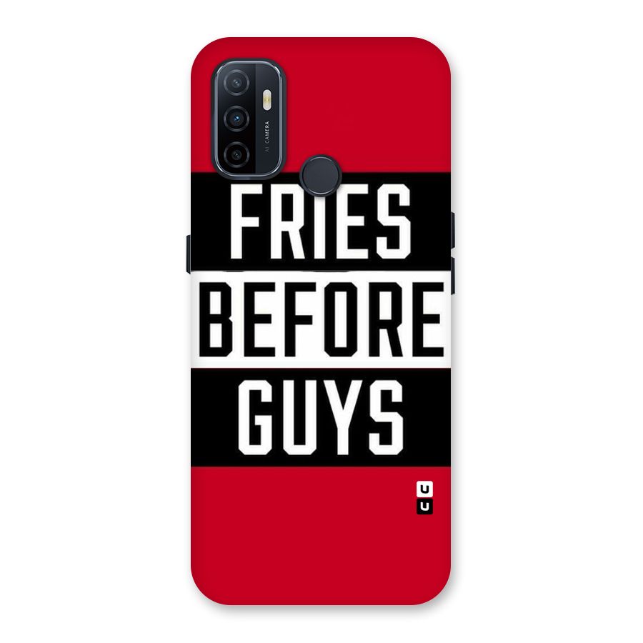 Fries Love Stripes Back Case for Oppo A32