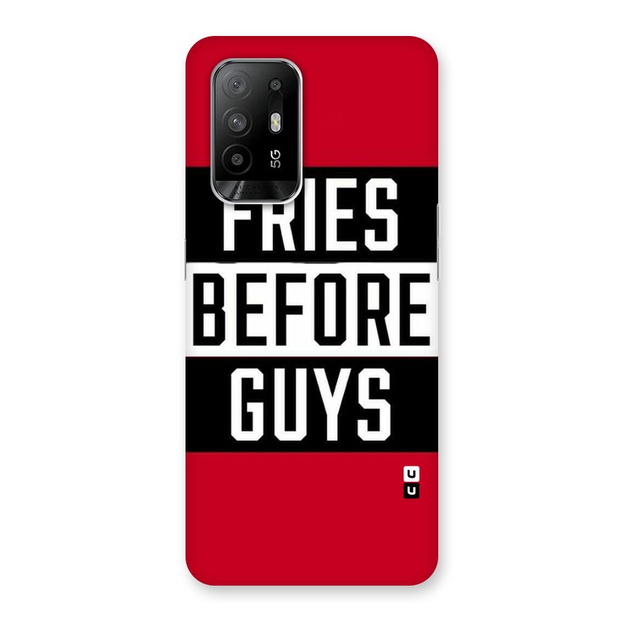 Fries Love Stripes Back Case for Oppo F19 Pro Plus 5G